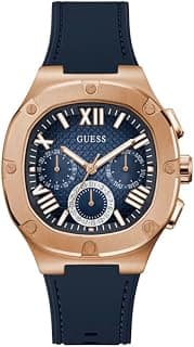 GUESS Headline Analog Watch for Men with Square Dial & Water Resistant Man's Wrist Watches
