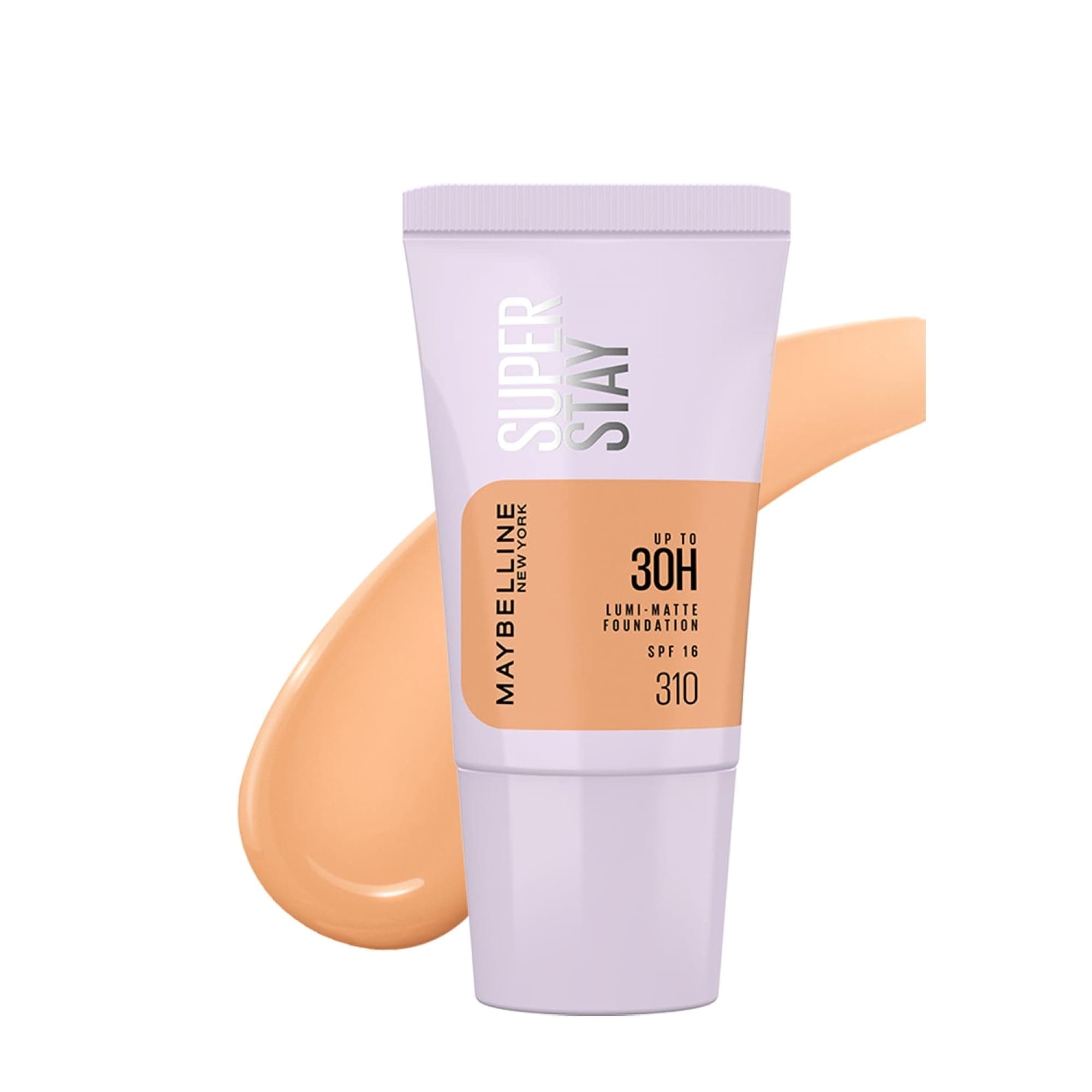 Maybelline New York Super Stay Lumi Matte Liquid Foundation, 310 | 30HR Long Lasting, Lightweight, Suitable for all Skintypes