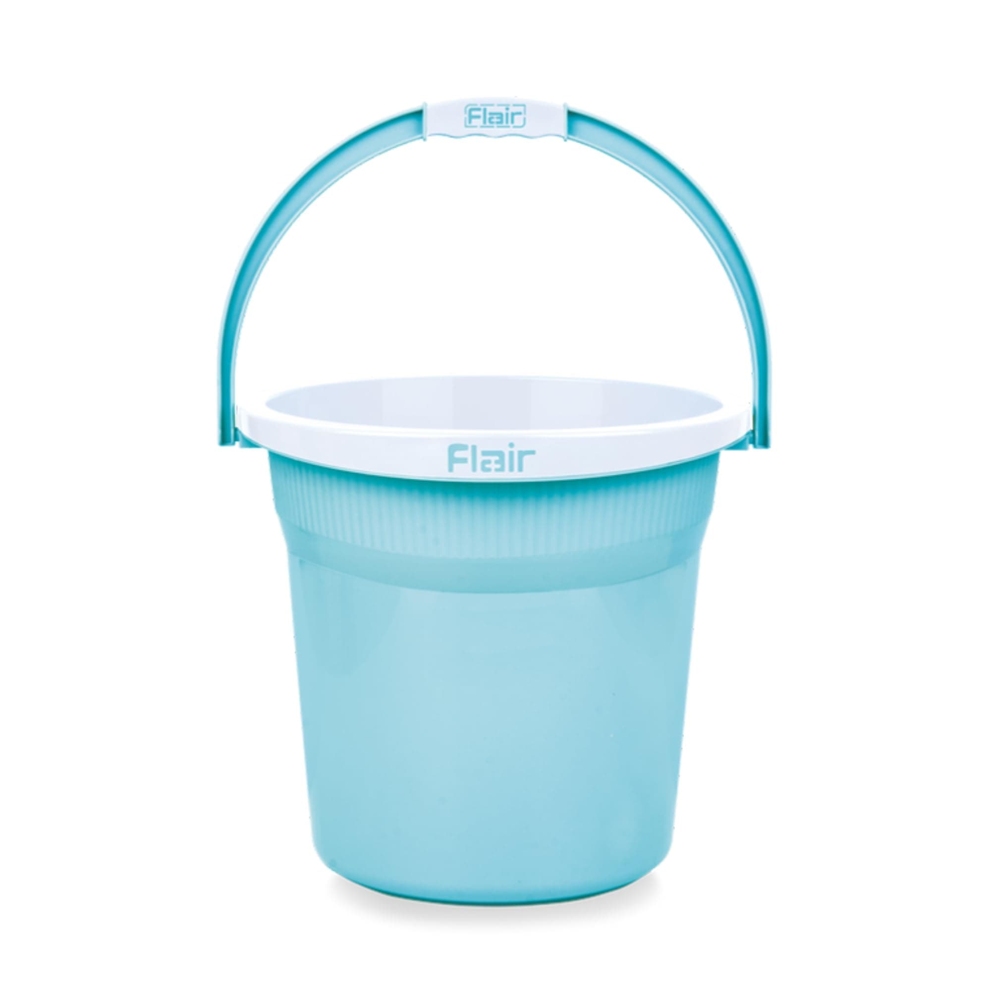 FLAIR Estella 24 LTR Blue I Plastic Bathroom Bucket | Strong and Durable Water Storage Bucket | Sturdy and Easy Grip Handle | Ideal for Bathing and Everyday Use