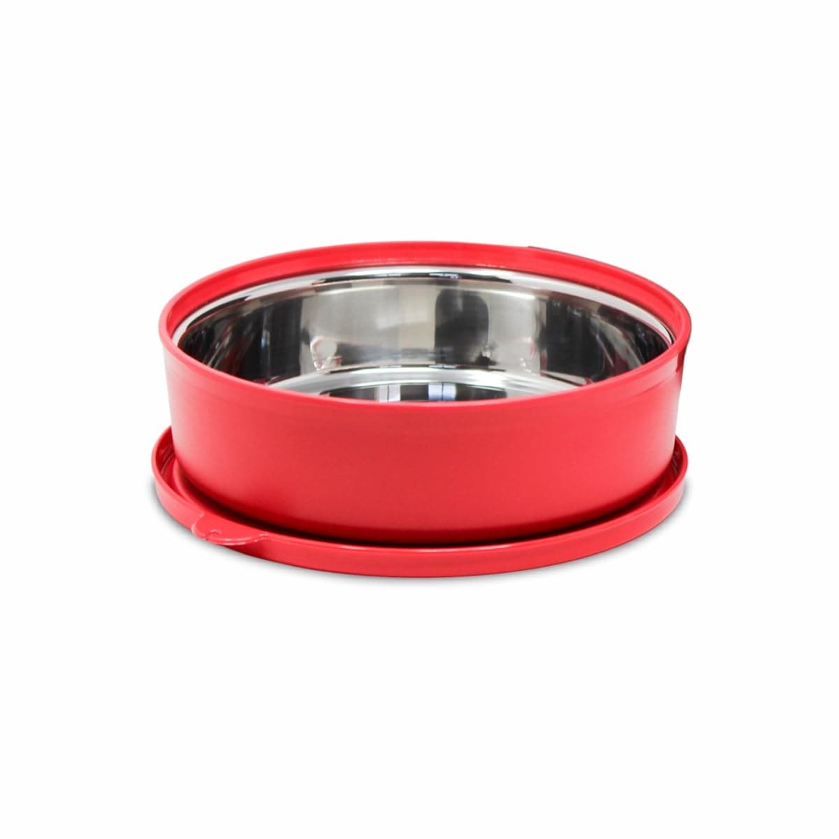 SignoraWare Monarch Stainless Steel Storage Container | Airtight & Leakproof | Microwave safe| Sleek & stylish design | Best for School, Office, Travelling & Outdoor Activities (550ml | Red)