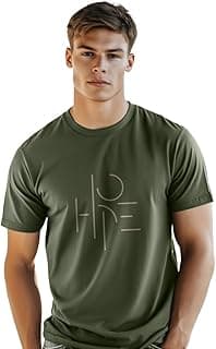 NOBERO 100% Cotton T Shirts for Men Stylish | Regular Fit | Graphic Printed T Shirts for Men 180 GSM Combed Cotton | Round Neck Half Sleeve