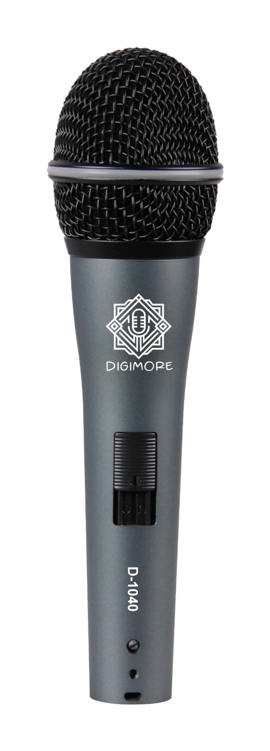 DIGIMORE Professional XLR Dynamic Microphone | Cardioid Pickup | for Vocals, Professional Studio & Live Performance (D-1040)