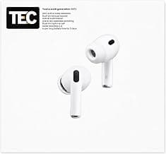 TEC AirPods Pro 3 Wireless Earbuds, Active Noise Cancellation, Bluetooth Headphones, Spatial Audio, High-Fidelity Sound, USB-C Charging