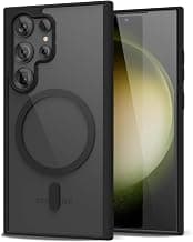 SHINESTAR Clear Case for Samsung Galaxy S23 Ultra 5G Compatible with Magnetic Charging- Premium Transparent Protective Cover with Enhanced Durability - Sleek and Slim Design - Black Magsafe