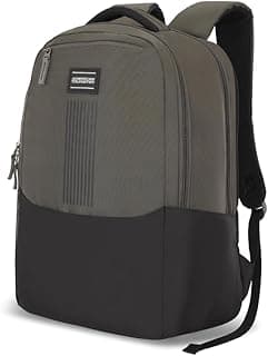 American Tourister New Bounce Style 01 | 20L Backpack | Casual Bag | 2.5 Compartments | College & Casual Bag for Girls and Boys | Black | 1 Year Global Warranty