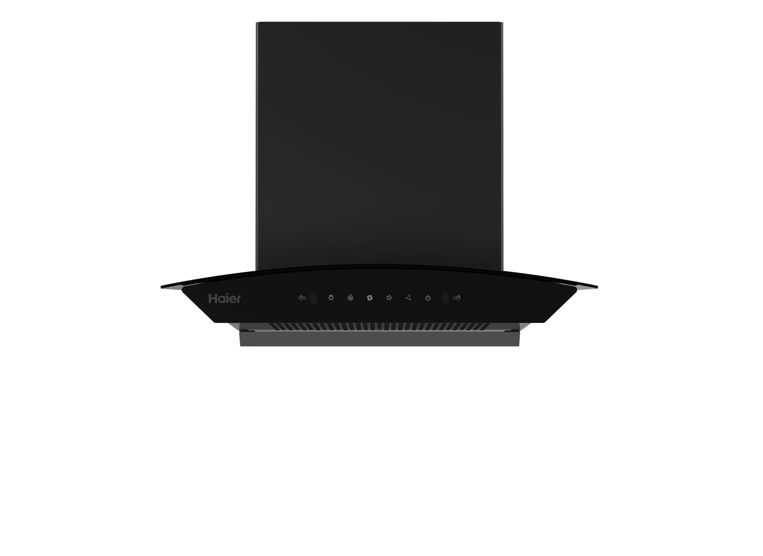 Haier 60cm 1500 m3/hr Curved Glass Chimney Black Filterless Autoclean with Oil Collector | 10 Yr Motor & 4 Yr Product Warranty | Gesture Control | Free Installation and Pipe | HIH-G1600-IN