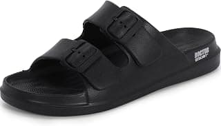 DOCTOR EXTRA SOFT Men's Classic Cushion Sliders/Slippers With Adjustable Buckle Strap For Adult|Comfortable & Lightweight|Stylish & Anti-Skid|Waterproof & Everyday Flip Flops For Gents & Boys D-505