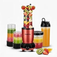 Panasonic Nutriturbo Hand Blender with 5 Jars | Powerful 600W Max Locked Motor | Juicing, Blending & Grinding | Copper Motor & Safety Lock | Multipurpose Kitchen Appliance
