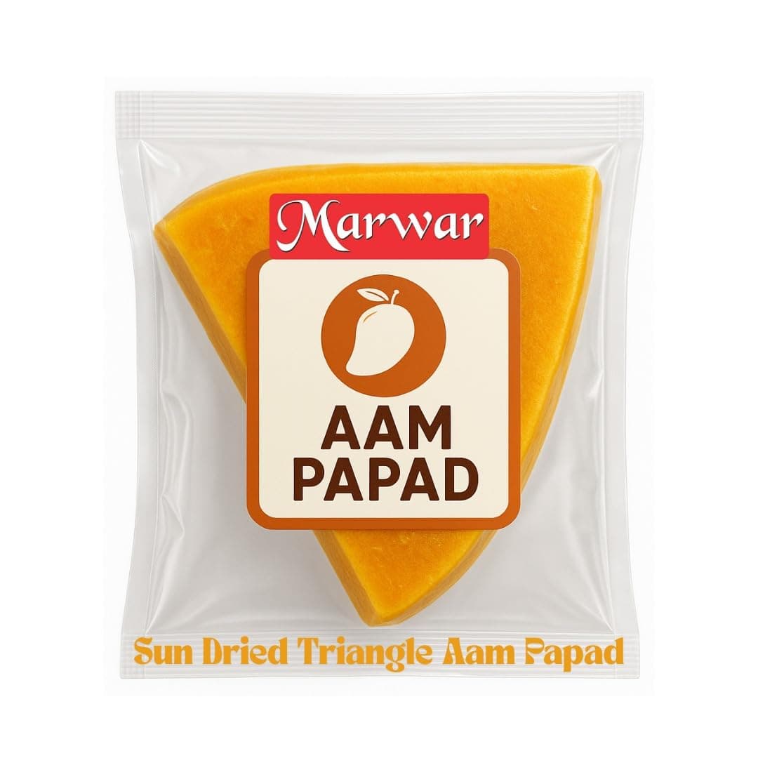 Marwar Aam Papad (Dry, Fresh and Khatta Meetha Mango Pulp Thin Papad Slices) 2 Kg