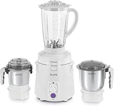 Sujata Supermix Mixer Grinder|900 Watts Double Ball Bearing Motor|22000 RPM|Non-Stop 90 Mins Running|3 Jars including 1750ml Blender, 1000ml Grinder, 500ml Chutney Jar| (White)
