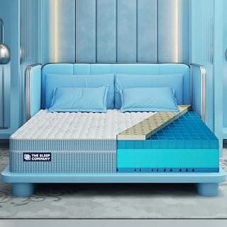 The Sleep Company SmartGRID Luxe Royale Mattress | Japanese Patented Technology with 100% Natural Latex | Ultra Luxury Hotel Like Comfort | King Size Soft Bed Mattress 78x72x8
