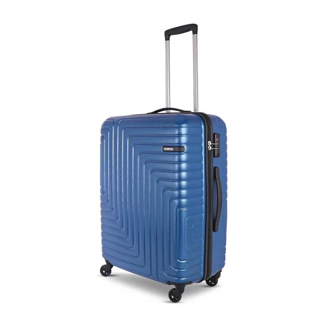 American Tourister Ivy NXT|Large Size Check-in Spinner Trolley Bag (79 cm)|360° 4 Wheel Travel Luggage|Hard Case Polycarbonate (PC) Suitcase|Mounted TSA Lock|Blue