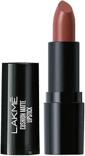 LAKMÉ Forever Matte Lipstick, Waterproof, Non Drying, Creamy Matte Bullet Lipstick Made With French Rose Oil Extracts, Brown Sugar, 4.5g