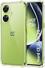 TheGiftKart Crystal Clear Back Cover Case for OnePlus Nord CE 3 Lite 5G | Raised Bumps for Camera & Screen Protection | Ultra Clear Soft Silicone Back Case for OnePlus Nord CE3 Lite (TPU, Transparent)