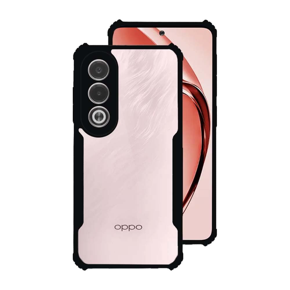 7SEVEN® Ipacky Back Cover for Oppo K12x 5G Mobile Back Case Shock Proof Design Camera Edges Protection Crystal Clear Phone Case Precise Cutouts Matte Black Soft Bumper Phone Cover