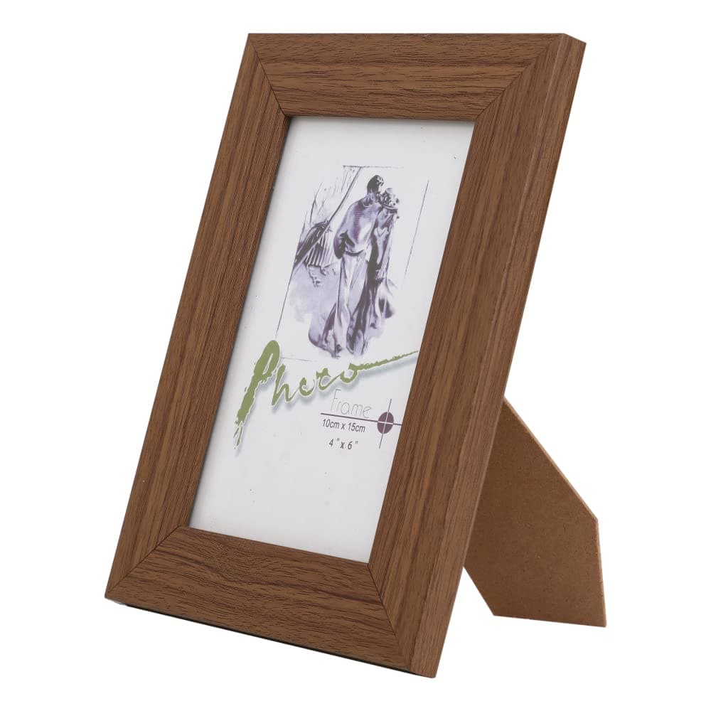 AK CREATION Synthetic Table/Wall Rectangular Photo Frame | Home Décor| Plexi Glass | Frame for Home and Office Decoration | 4x6 Inches (Design 1)