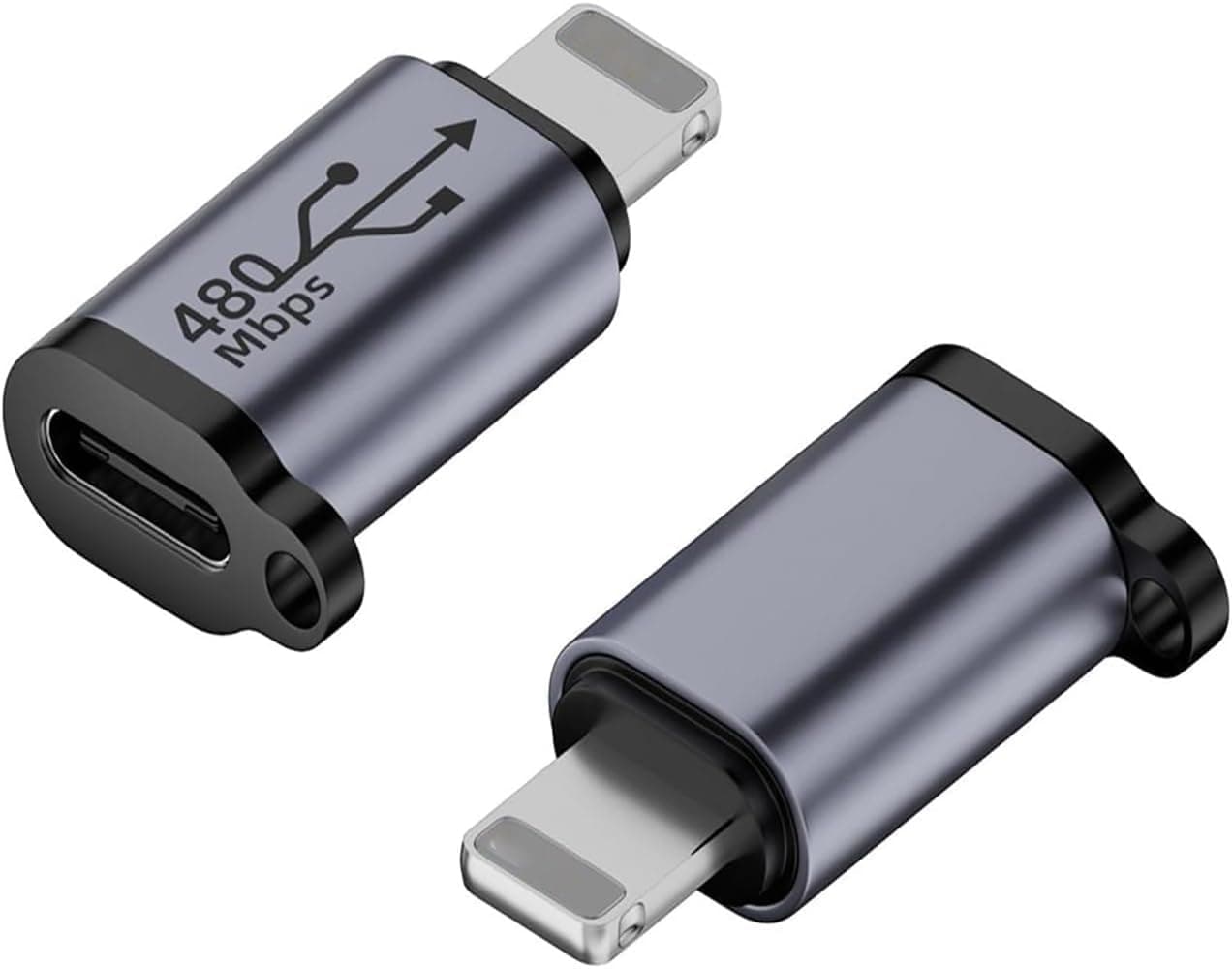 ETZIN USB C Female to Male Adapter,27W PD Fast Charging for 14/13/12 Pro Max Plus Mini,for to USB C Cable Adapter(EPL-1297CC)