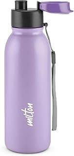 MILTON Caper 750 Stainless Steel Water Bottle 670 ml, Single Walled, ISI Certified I Leak Proof Lid, Rust Proof I for School, Office, Gym I Purple