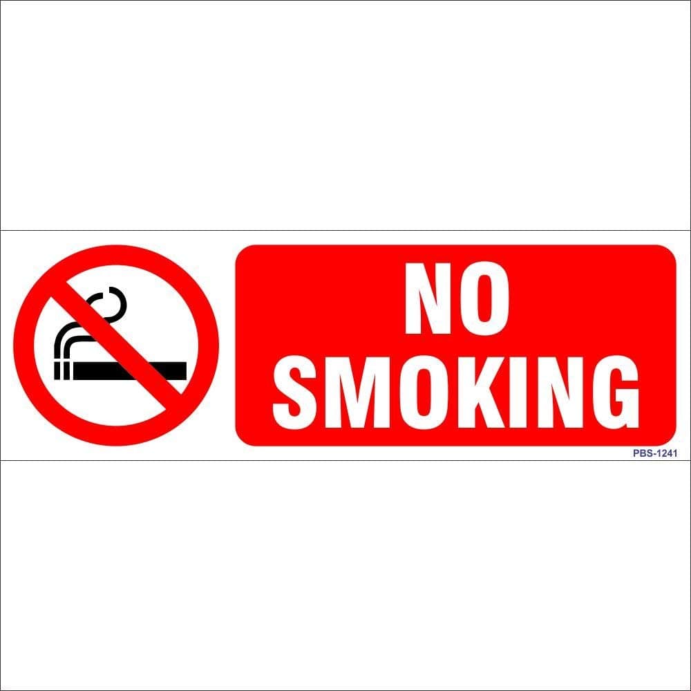 Aditya Sign® No Smoking Area Sign Board for Office, Home, Industry, Public Places, Hospital GNS-1241 (Red - 1 Qty)