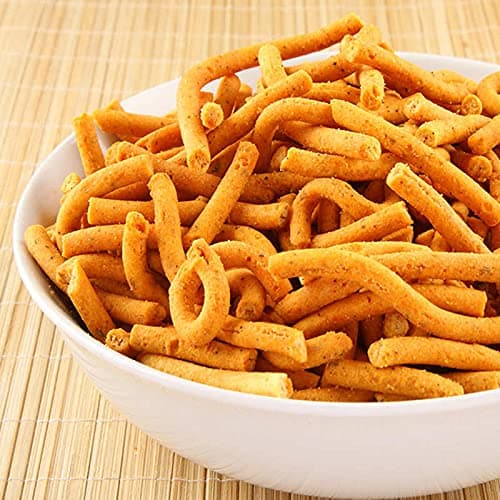 FreshoCartz Special Rajasthani Khokha Sev | Jadi Sev | Ganthiya/Gathiya | Spicy Sticks | Namkeen Snacks (200gram)
