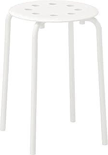 Ikea Marius Durable Stool- 45 Cm - Product Of Sweden (White) - Steel