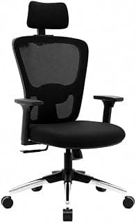 Green Soul Jupiter Superb | Ergonomic Mesh Office Chair for Work | 3 Year Warranty | Multi-Lock Synchro Tilt Recline Mechanism | 2D Armrest | Adjustable Lumbar | High Back | Black