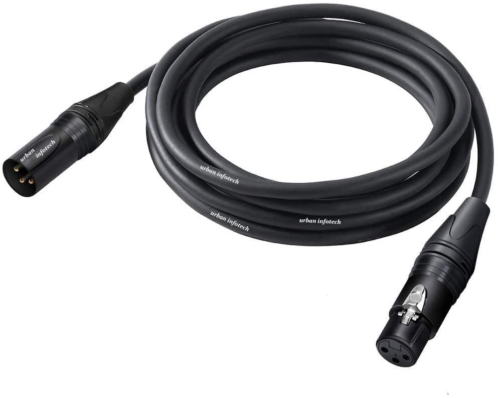 DEVICE OF URBAN INFOTECH Male to Female XLR Cable for Condenser Microphone Balanced 3 Pin Copper Coated Mic Cord for Studio Amplifier Mixer DJ Premier Stage Performance (3)
