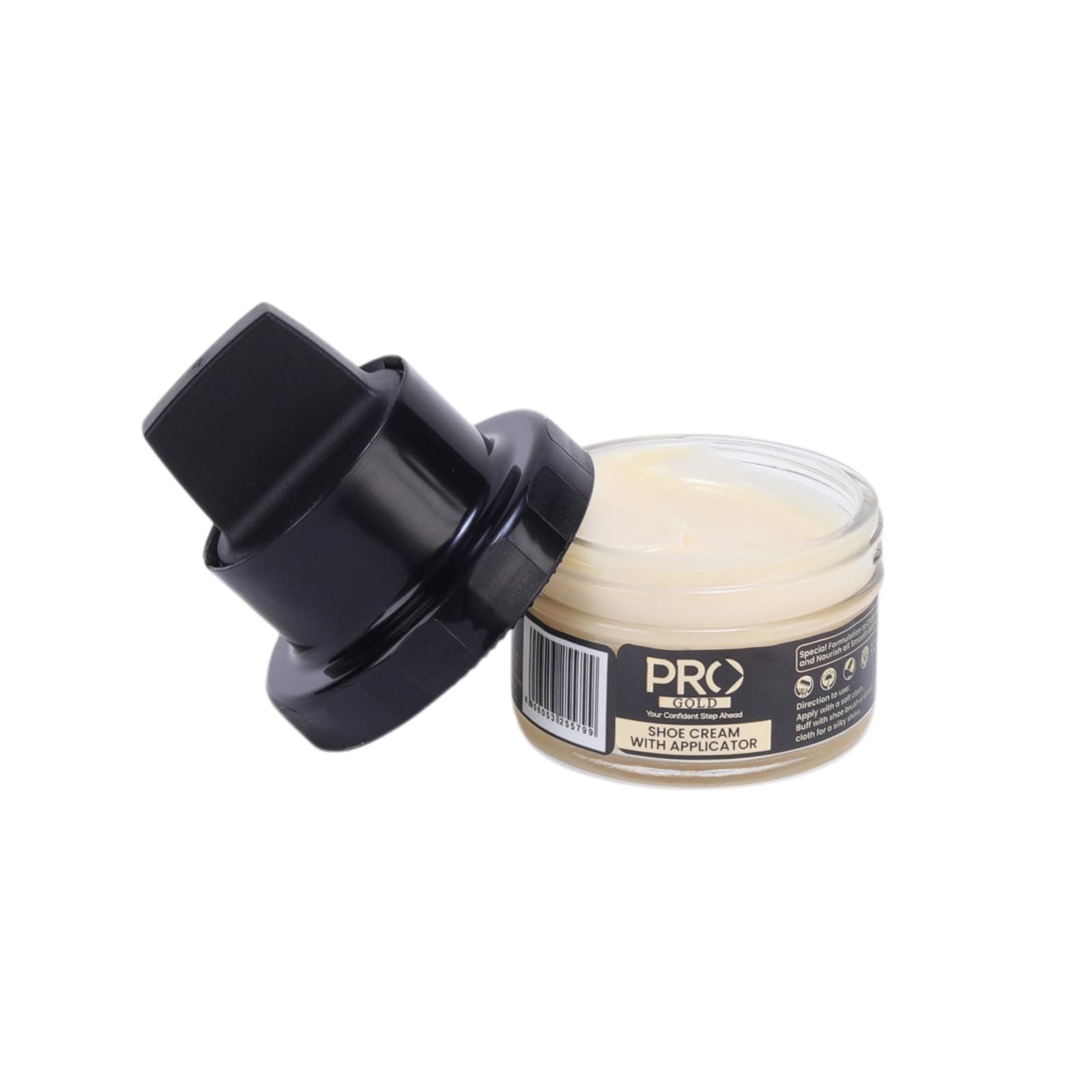 PRO Shoe Cream with Applicator | Leather Shoe Polish Cream | Nourishing Natural Wax Formula for Long-Lasting Shine | Shoe Cream for Leather Shoes(50ML)