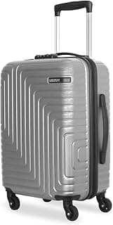 American Tourister Ivy NXT|Small Size Cabin Trolley Bag (55 cm)|360° 4 Wheel Spinner Travel Luggage|Hard Case Polycarbonate (PC) Suitcase|Mounted TSA Lock|Silver