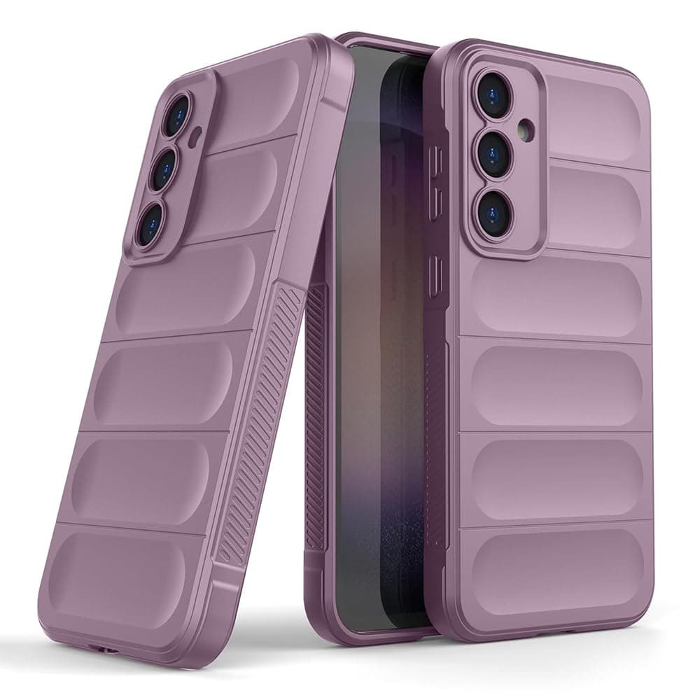 Amazon Brand-Solimo Mobile Cover for Samsung Galaxy S24 Plus 5G | Full Camera Protection | Liquid Silicon Case | Flexible Bumper Case for Samsung Galaxy S24 Plus 5G (Purple)