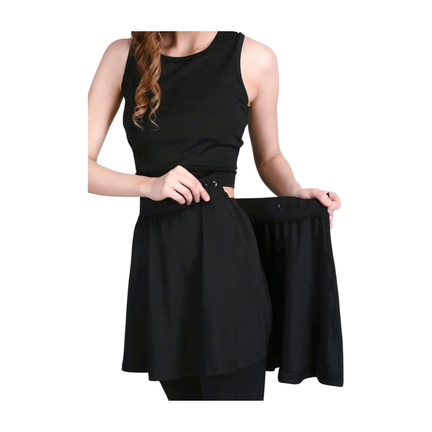 RAXEDO Leggings for Women Full Length for Yoga, Cycling, Gym, Exercise, Skirted Leggings, Skorts Skirts for Women