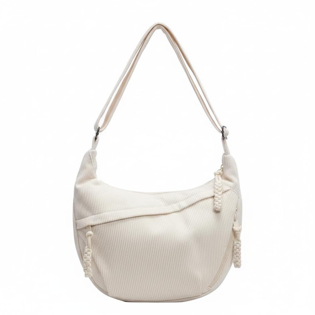 WildHorn Travel Crossbody Crescent Bag for Women | Over-Shoulder Half Moon Sling Purse with Zipper | Unisex Chest Bag & Waist Bag for Daily Travel Use