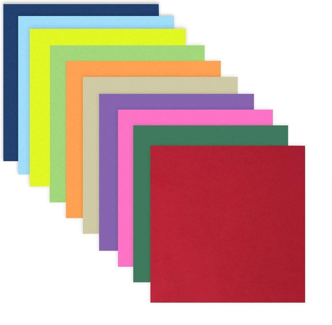 OFIXO 200pcs DIY Square Origami Paper Double Sides Solid Color Folding Paper Multicolor Kids Handmade Scrapbooking Craft Accessories Unruled 15 x 15 Origami Paper (Mixed Color)