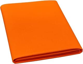 Right Choice Men’s Bhagwa Orange Cotton Blend Shirt Fabric 2.5 Meter | Premium Unstitched Solid Shirt Cloth | Soft Breathable Material for Formal, Casual, Office & Party