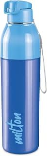 MILTON Water Bottle Steel Convey 900 PU Insulated, Inner Stainless Steel Bottle, 630 ml, Leak Proof, BPA Free, Ideal for Home, Office, Gym, Travelling, Blue