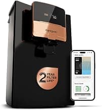 Aquaguard Ritz Pro RO+UV+Copper Water Purifier I Stainless Steel Tank | 2 year filter life | SMART Purifier | TDS Display | FilterLife & Water In take Tracker | With Mega Sediment filter