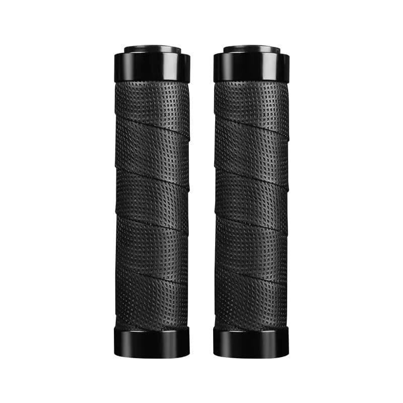 Linist Cycling Lock-On Anti-Slip Bicycle Handle Grips (Black) – Lightweight and Durable Handlebar Grips with Double Lock-On Design for Standard Straight Handlebars Comfortable and Secure Bicycle Grips