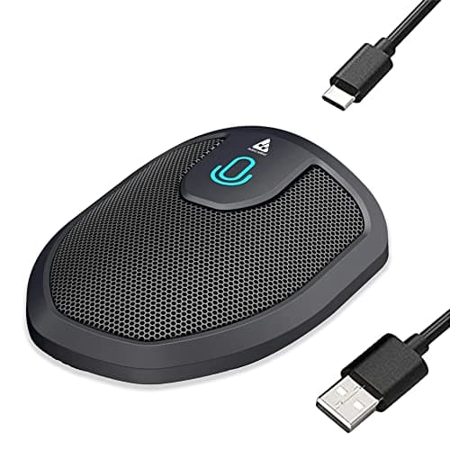 Audio Array USB Plug & Play Conference Microphone | Omni Directional Pickup Upto 3M | Mic Mute Button | No Drivers Condenser USB Type-C | Ideal for Meetings & Video Calling (Not a Speaker) | AM-C28