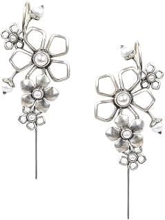 Shaya by Caratlane | 925 Silver| Betty F Earcuffs in Oxidised | Gifts for Womens & Girls