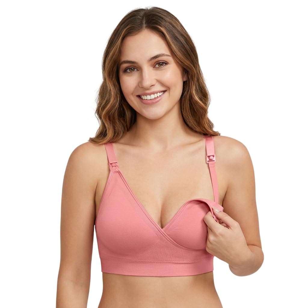 Celary Bra for Woman|| Lightly Padded Maternity||Feeding Bra for Women||Nursing ||Ultra Lightweight|| Soft and Smooth Cotton Front Open Maternity