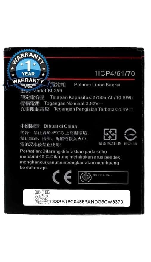 Original BL259 Battery for Lenovo Vibe K5 / K5 Plus - A6020 / A6020A40 Battery with 1 Year Warranty** (SEPAC71)