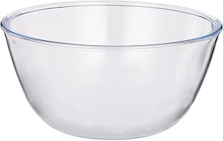 Borosil Glass Mixing & Serving Bowl, Oven & Microwave Safe Bowl, 1.7 L, Borosilicate Glass, Clear