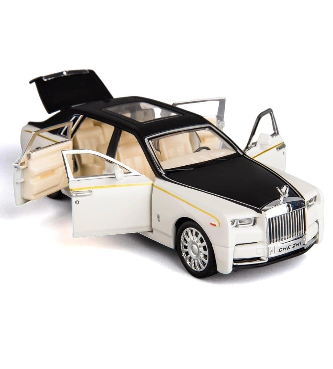 UBL Die-cast Car 1:32 Roll Royce Phantom Diecast Metal Pullback Toy car with Openable Doors & Light, Music Boys Gifts Toys for Kids【 Multicolor】