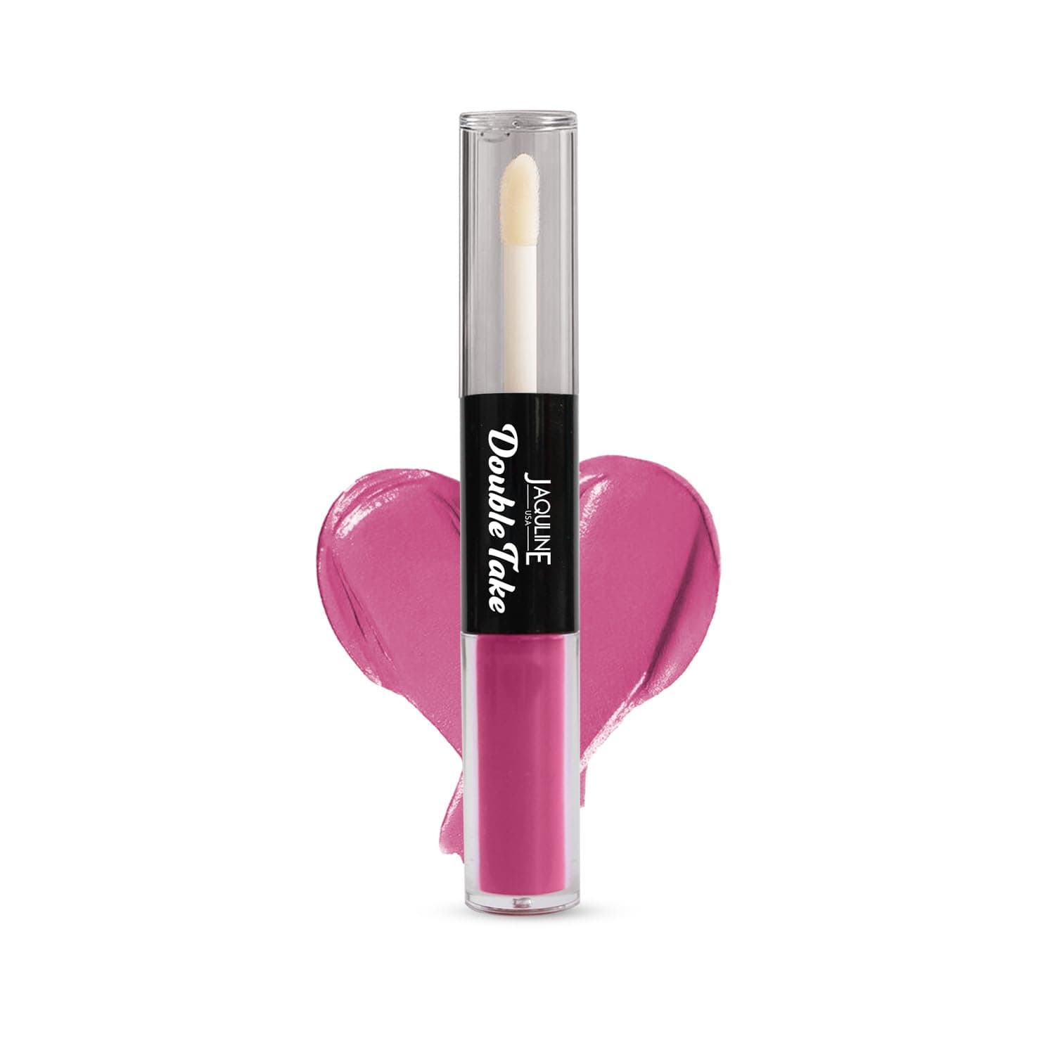 JAQULINE USA Double Take Matte & Gloss Lipstick | Dual Finish | Long-Lasting | Non-Transfer | High Shine & Intense Color - Pink Praline 05, 6.5 ml
