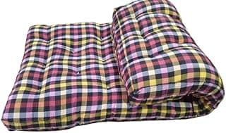 JY Cotton Multicolor Strip Mattress with Sewing Core Cotton Filling for Single Bed (36 X 72 X 5 Inches)(SEW-Box)