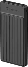 Portronics Luxcell B12 10,000mAh 12W Power Bank, Ultra Slim Power Bank with USB-A Output Port & Dual Input Ports (Micro & Type C) | BIS Certified | Free Type C Cable| Made in India(Black)