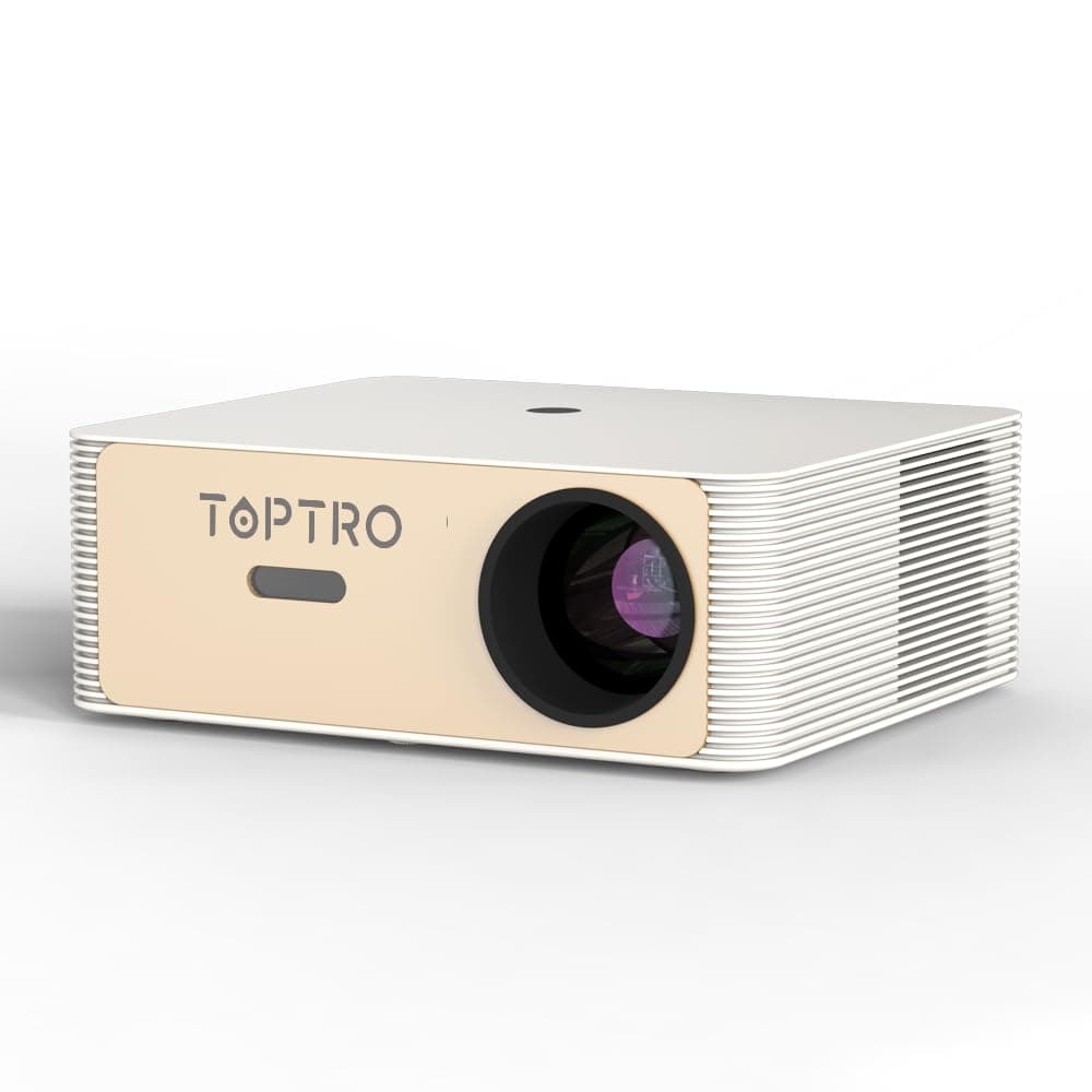 (Dol-by Atmos, 4K HDR10+, 28000 Lumens) TOPTRO Legend Extreme Projector 4K Ultra HD, Dol-by 5.1 Passthrough Dual HDMI-ARC, MEMC, AI Fully Auto Focus, YouTube Hotstar Prime Net-Flix, 1080p Native