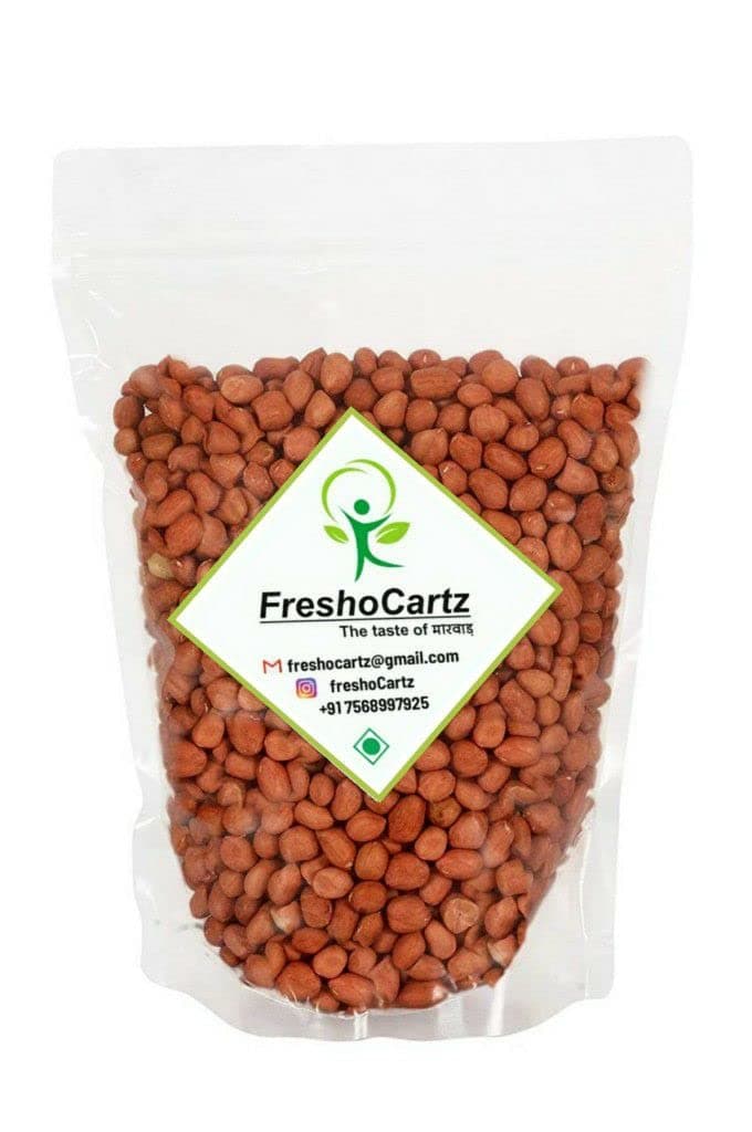 FreshoCartz Raw Peanuts | Groundnut | Moongfali | Sabut Mungfali | Singdana | Singhdana | Kacchi Mungfali (400gm)