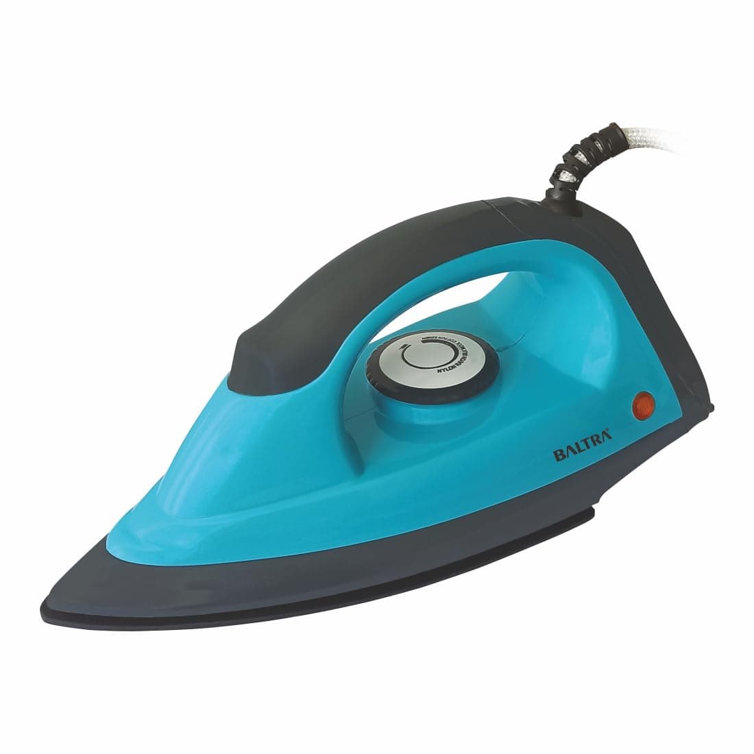 BALTRA Shine 1000W Dry Iron | Press Iron for Clothes, Shock Proof Body 360° Swivel Cord, Non-Stick Soleplate, Adjustable Temperature Control, Lightweight & Durable Iron for Effortless Clothes Pressing