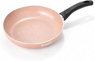 Wonderchef Vitalife Non-Stick Fry Pan for Kitchen, 20cm, 900 ml, Non-Toxic Coating, PFOA-Free, Cool-Touch Handles, Scratch-Resistant, Gas & Induction Compatible, 2-Yr Warranty, Terracotta